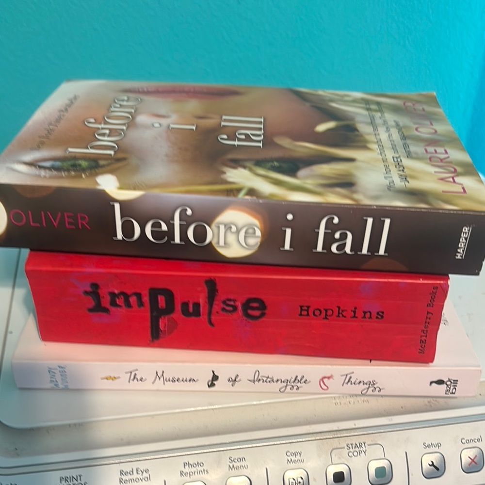 Book bundle of 2 - Before I Fall, Impulse, and The Museum of Intangible Things